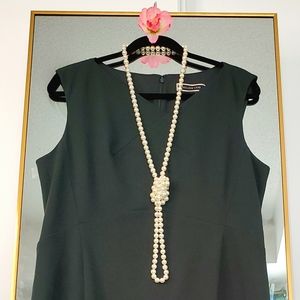 CURVE Hugging Jewel Green Panel Cut Sheath Dress